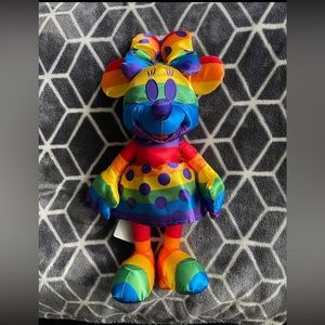Disney Minnie Mouse Rainbow Plush Doll Toy 2020  19 1/2"